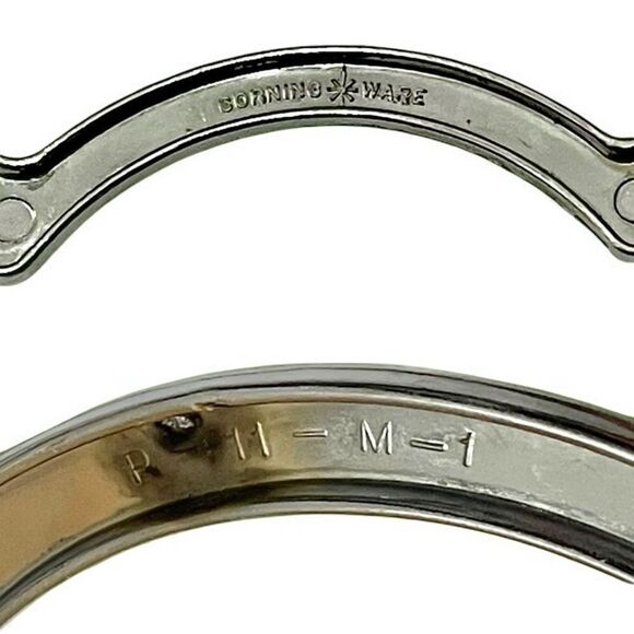 Vintage Anchor Hocking FireKing Corningware Casserole Saucepan Cradle 2 Piece - Picture 14 of 16